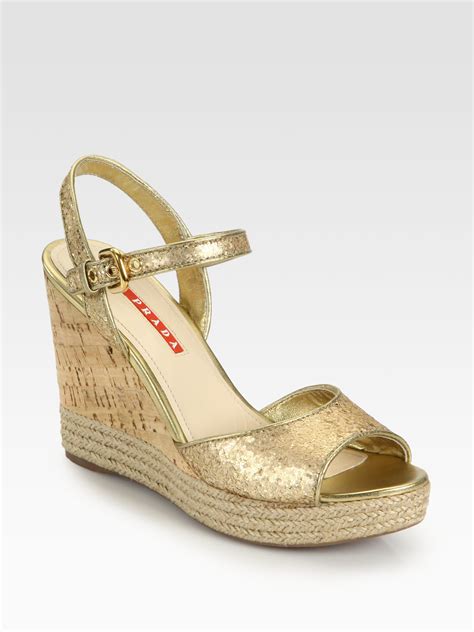 designer Prada wedges women